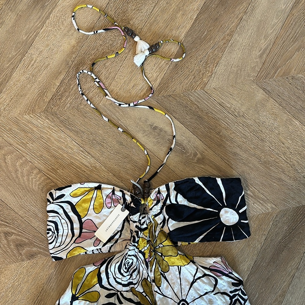 Anthropologie Bead Wide Leg Jumpsuit - Picture 6 of 9